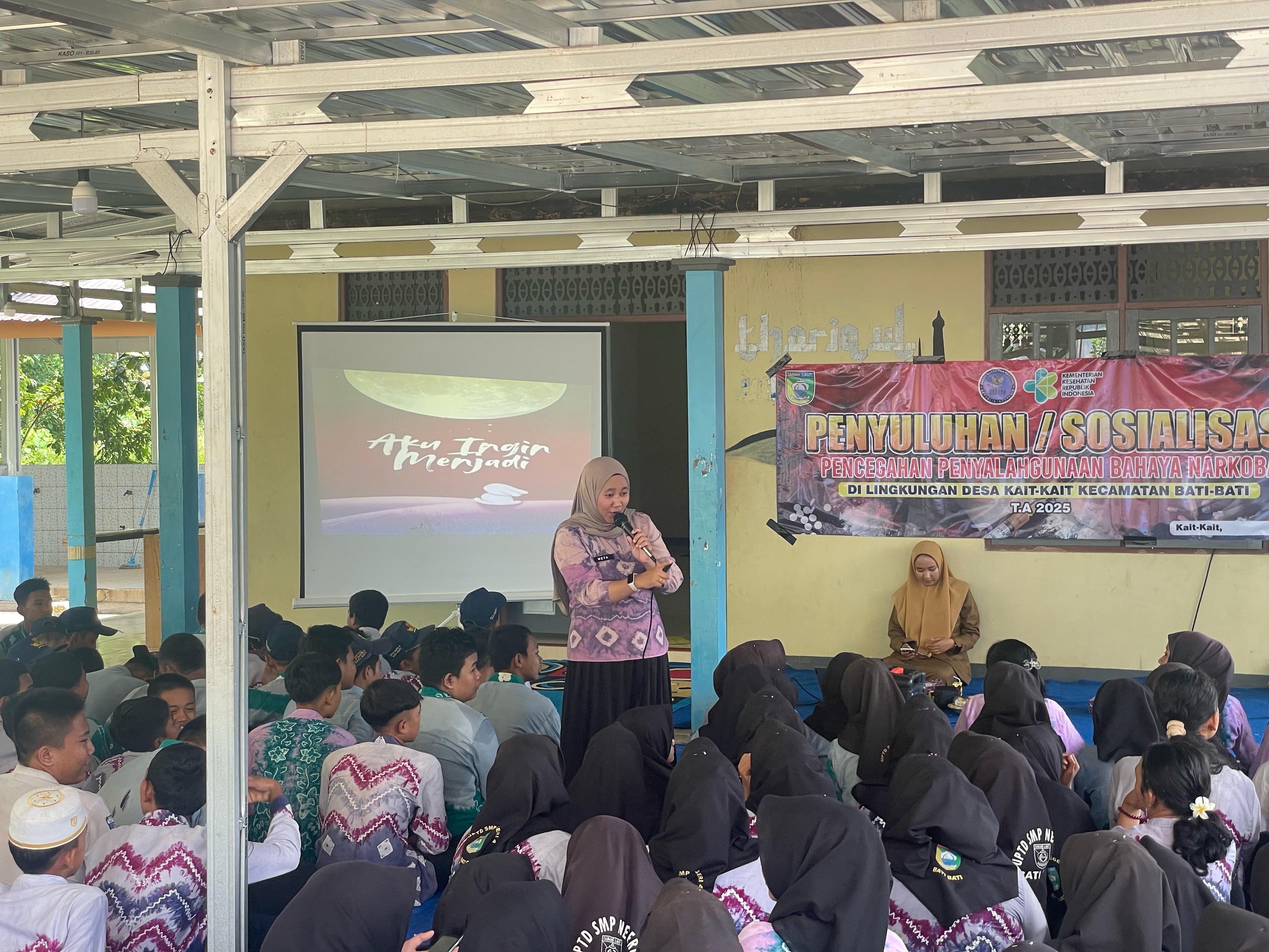 Lindungi Masa Depan Cerah: BNNK Tanah Laut Ajak 256 Siswa SMPN 4 Bati-Bati Melawan Ancaman Narkoba