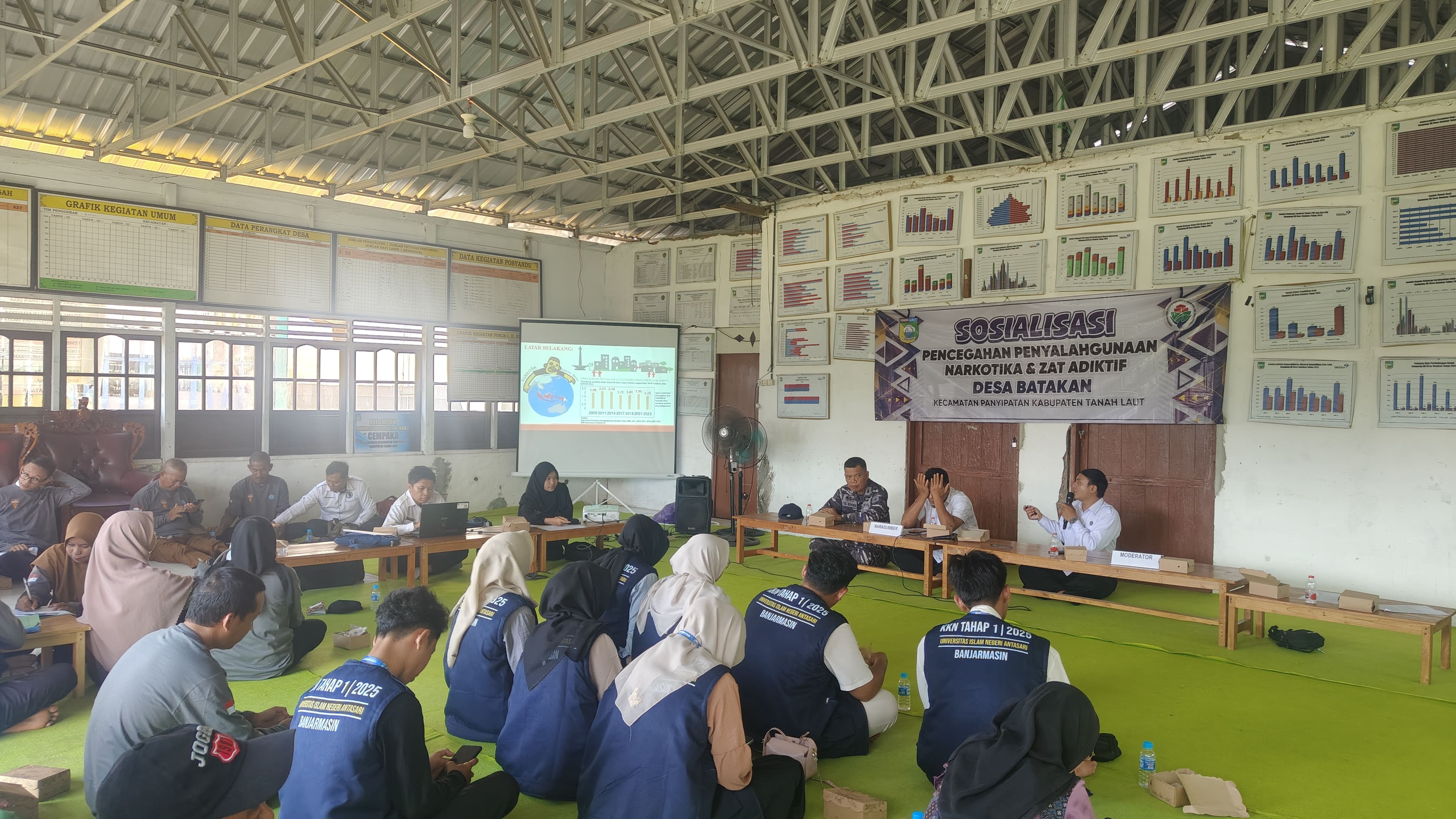 BNNK Tanah Laut Sosialisasi Bahaya Narkoba di Desa Batakan, Warga Antusias Dukung Program Pencegahan